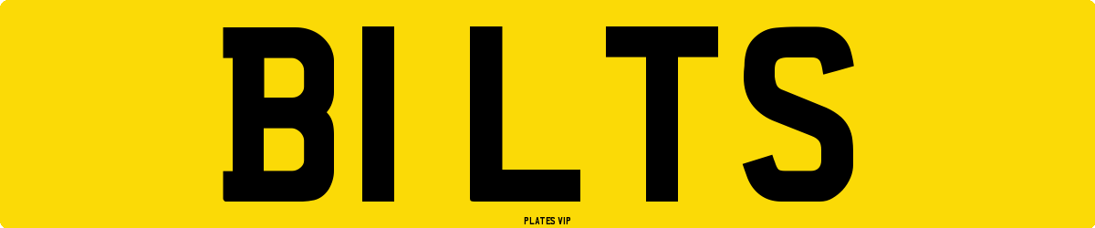 B1 LTS Number Plate