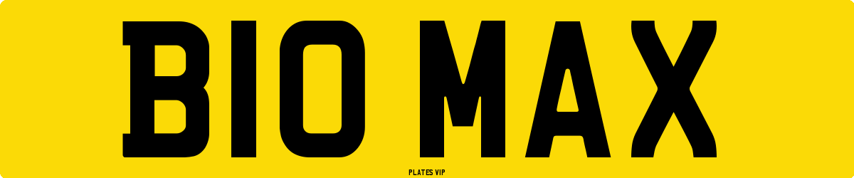 B10 MAX Number Plate