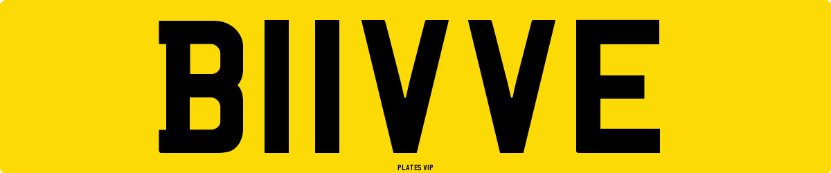 B11VVE Number Plate