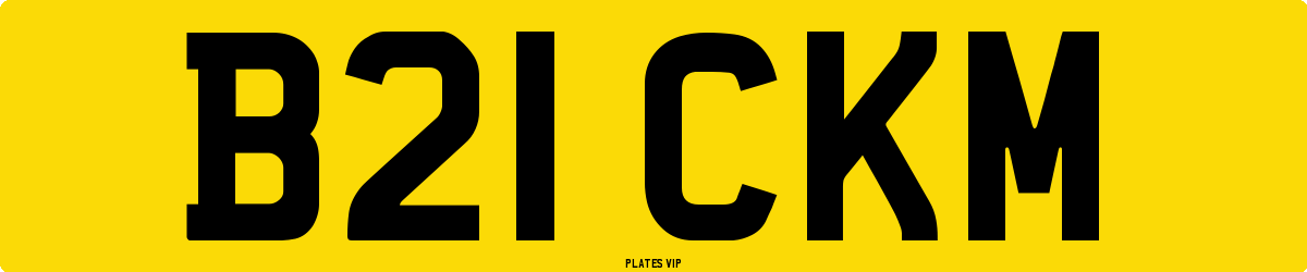 B21 CKM Number Plate