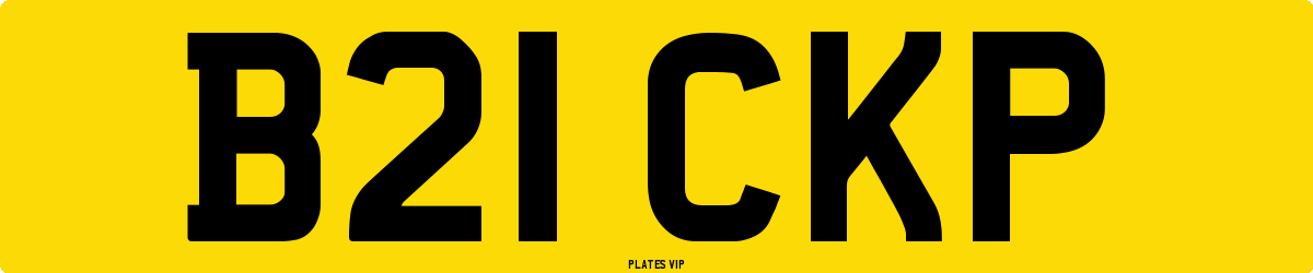B21 CKP Number Plate