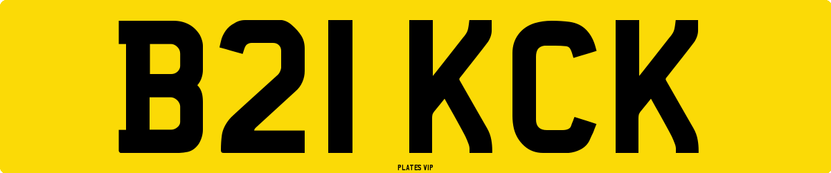 B21 KCK Number Plate