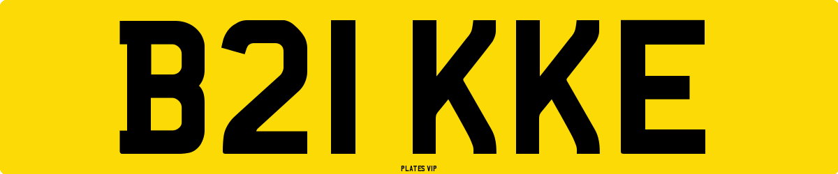 B21 KKE Number Plate