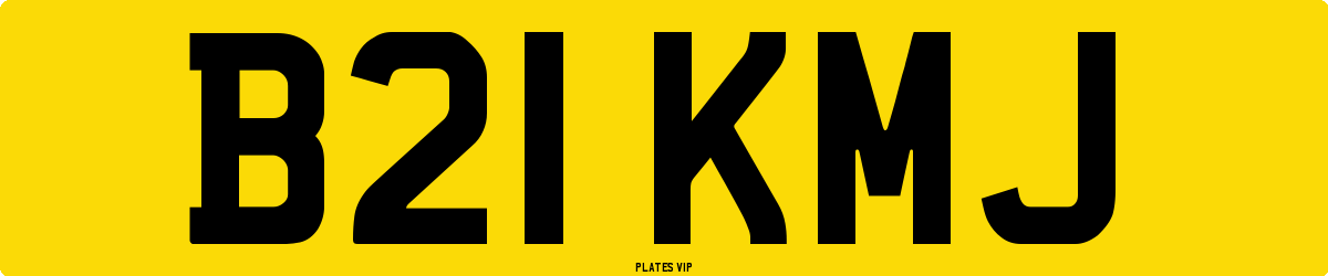 B21 KMJ Number Plate