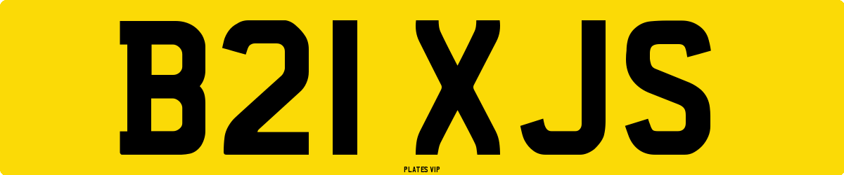 B21 XJS Number Plate