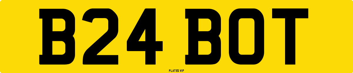 B24 BOT Number Plate