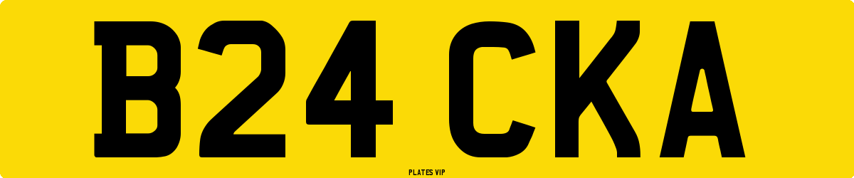 B24 CKA Number Plate