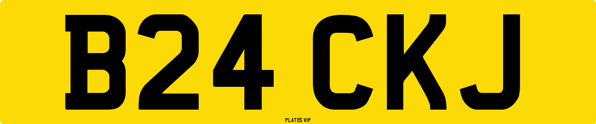 B24 CKJ Number Plate