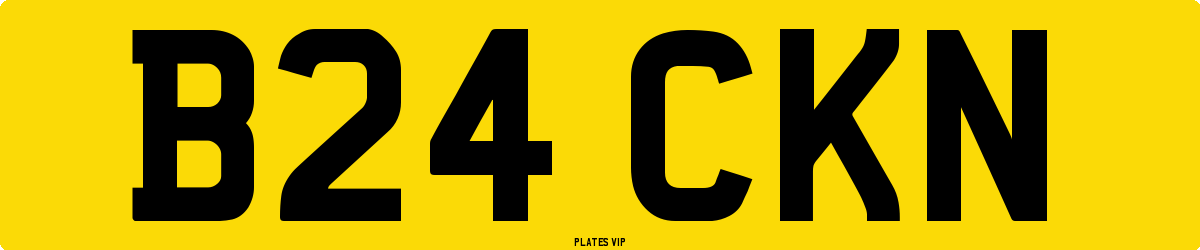 B24 CKN Number Plate