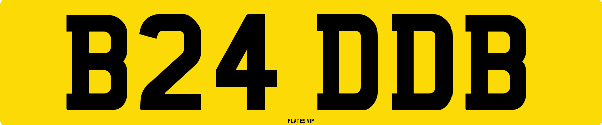 B24 DDB Number Plate