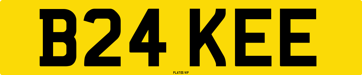 B24 KEE Number Plate