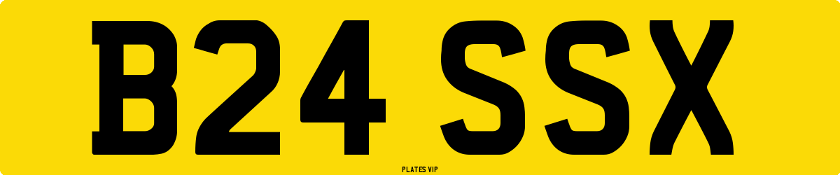 B24 SSX Number Plate