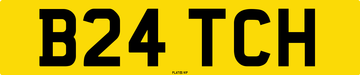 B24 TCH Number Plate