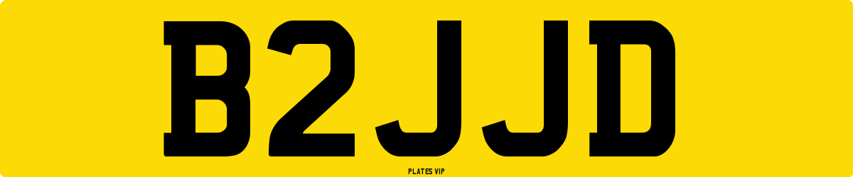 B2JJD Number Plate