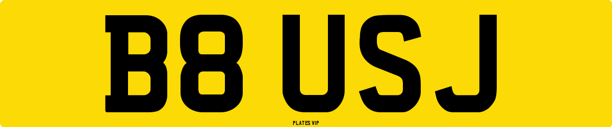 B8 USJ Number Plate