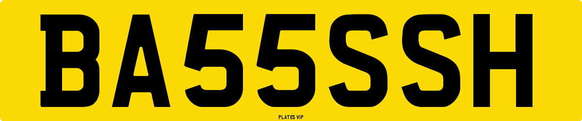 BA 55 SSH Number Plate