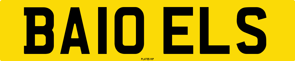 BA10 ELS Number Plate
