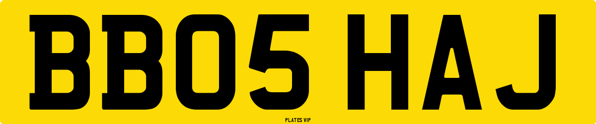 BB05 HAJ Number Plate