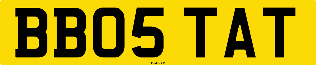 BB05 TAT Number Plate