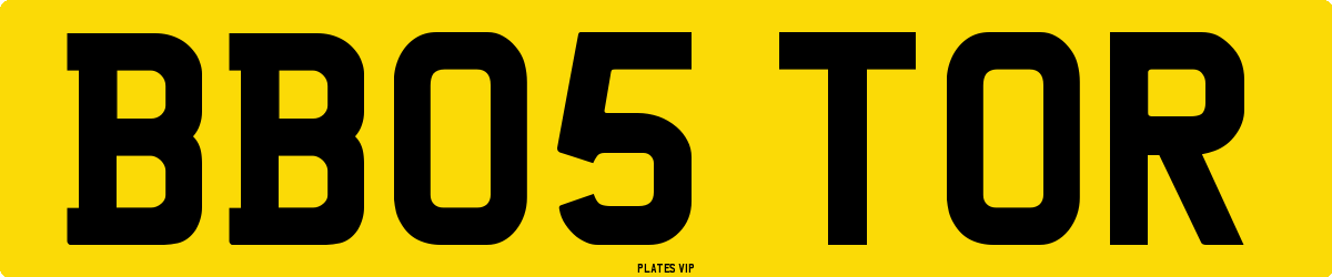 BB05 TOR Number Plate