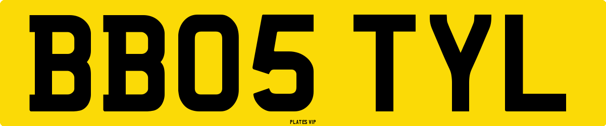 BB05 TYL Number Plate