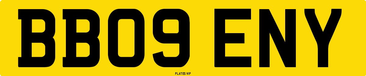BB09 ENY Number Plate