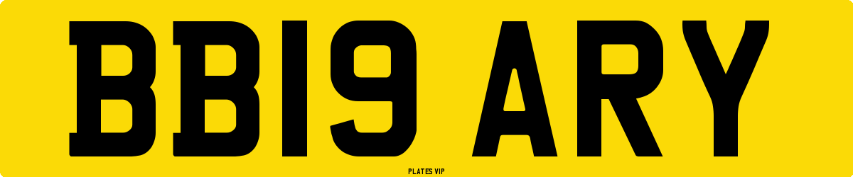 BB19 ARY Number Plate