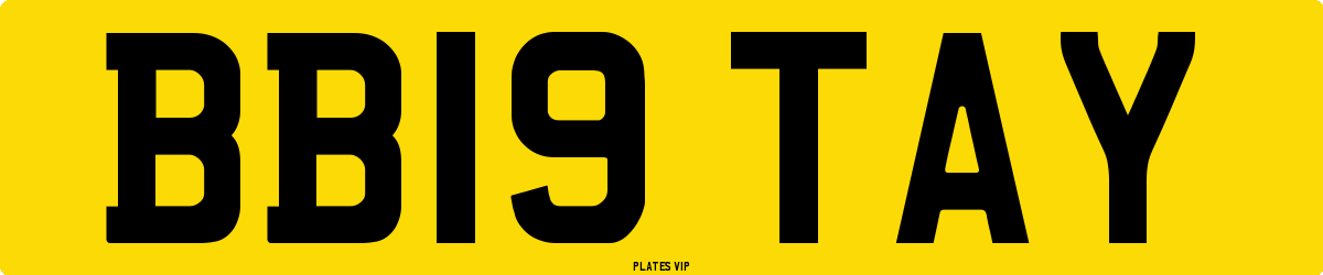 BB19 TAY Number Plate