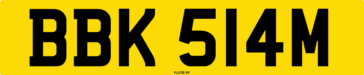 BBK 514M Number Plate