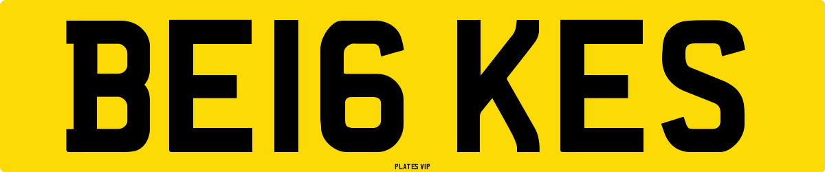 BE16 KES Number Plate