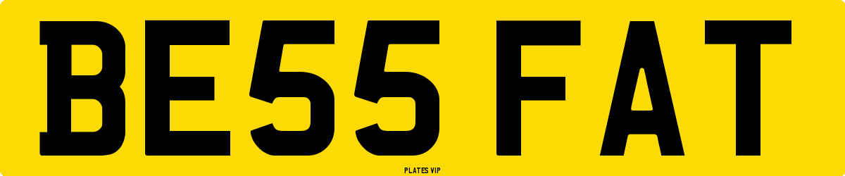 BE55 FAT Number Plate