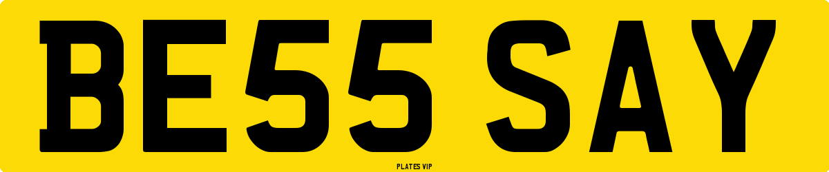 BE55 SAY Number Plate