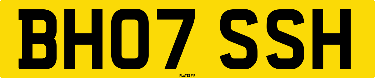 BH07 SSH Number Plate