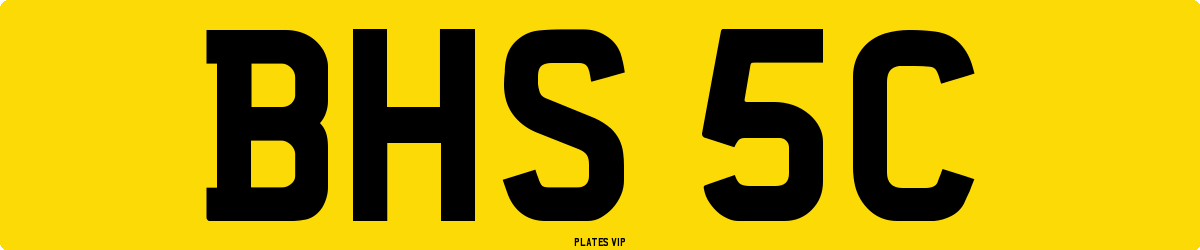BHS 5C Number Plate