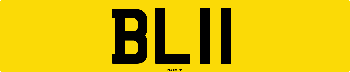 BL11 Number Plate