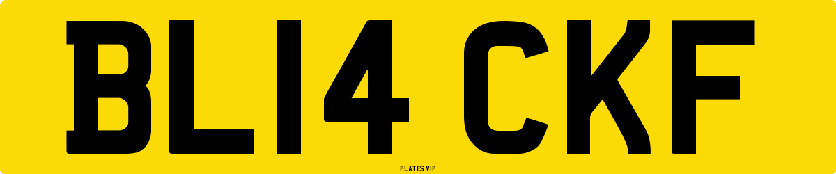 BL14 CKF Number Plate