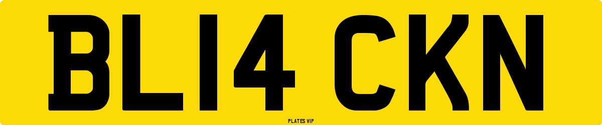 BL14 CKN Number Plate