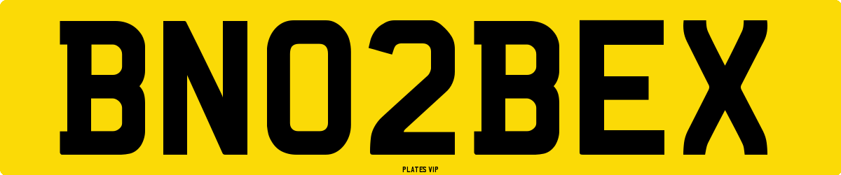 BN02BEX Number Plate