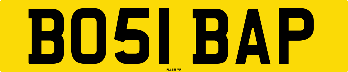BO51 BAP Number Plate