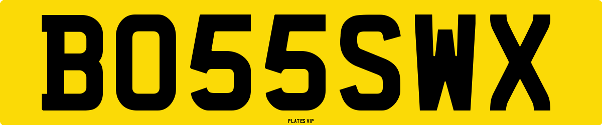 BO55SWX Number Plate