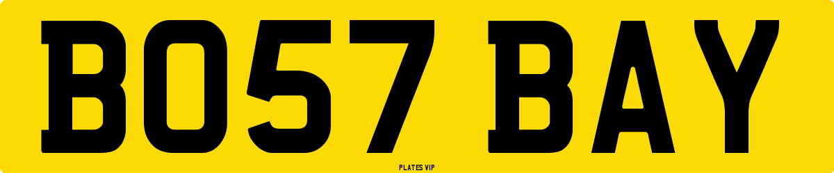 BO57 BAY Number Plate
