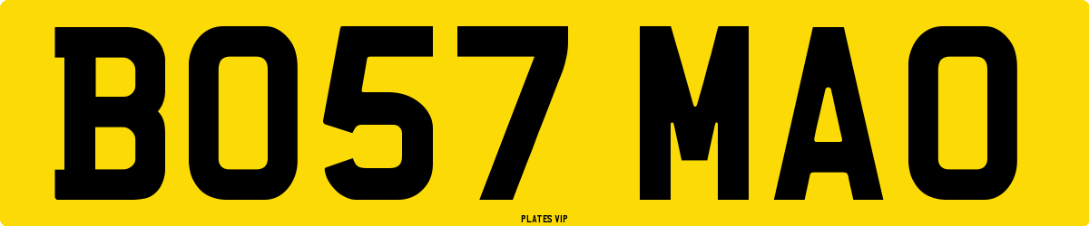 BO57 MAO Number Plate