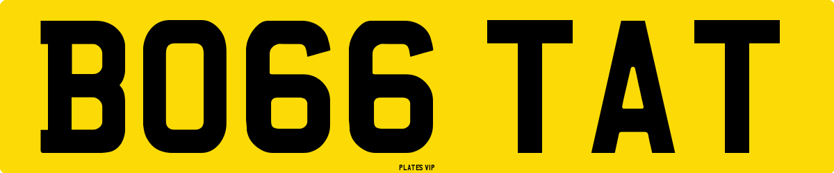 BO66 TAT Number Plate