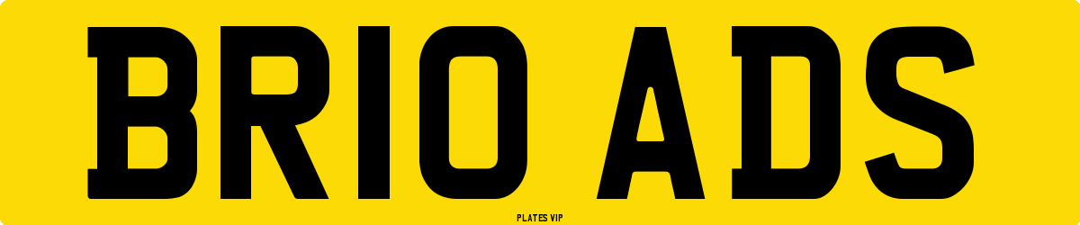 BR10 ADS Number Plate