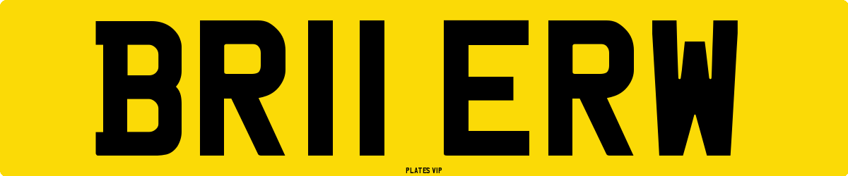 BR11 ERW Number Plate
