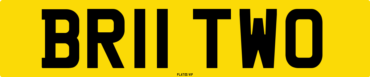 BR11 TWO Number Plate