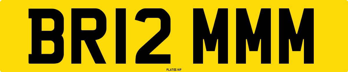 BR12 MMM Number Plate