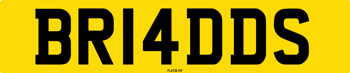 BR14DDS Number Plate