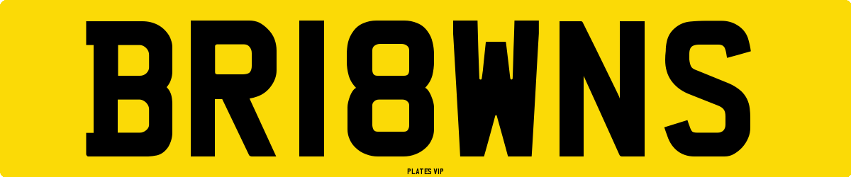 BR18WNS Number Plate