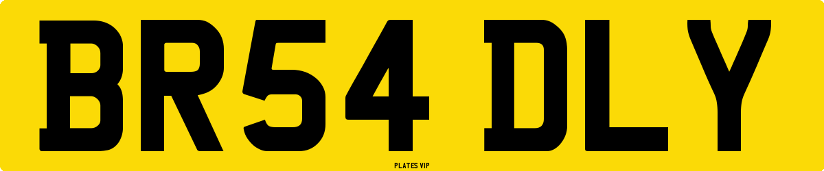 BR54 DLY Number Plate